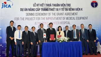 JICA hỗ trợ nâng cấp trang thiết bị y tế cho Bệnh viện K