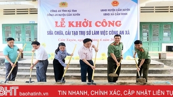 Nâng cấp 10 trụ sở công an xã ở Cẩm Xuyên