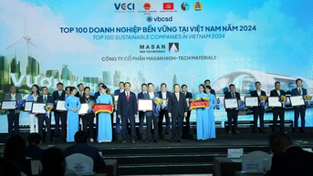 7 năm liên tiếp Masan High-Tech Materials được công nhận ‘Doanh nghiệp bền vững Việt Nam'