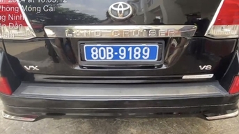 Cán bộ của cơ quan trung ương dùng biển xanh giả cho ô tô Land Cruiser