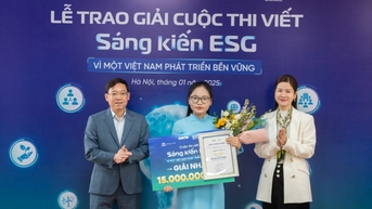 Báo Dân trí trao giải cuộc thi viết Sáng kiến ESG vì một Việt Nam phát triển bền vững