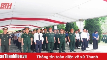 Truy điệu và an táng 16 hài cốt liệt sĩ Quân tình nguyện và chuyên gia Việt Nam hy sinh tại Lào