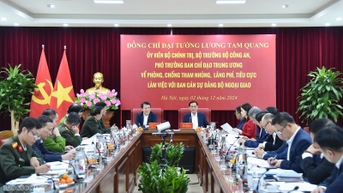 Đoàn công tác Ban Chỉ đạo Trung ương làm việc với Bộ Ngoại giao về phòng, chống phòng, chống tham nhũng, lãng phí, tiêu cực