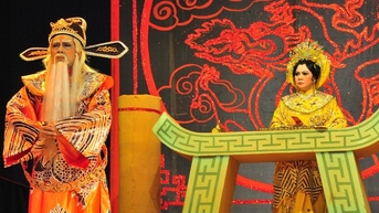 Câu thơ yên ngựa nổi tiếng của Minh Tơ được cải lương Hà Nội dựng lại