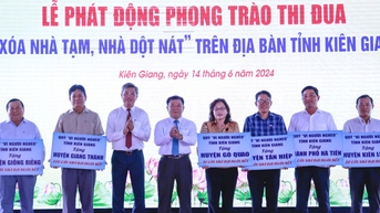 Kiên Giang thi đua xóa nhà tạm, nhà dột nát