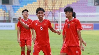 Thắng cực đậm U.16 Myanmar, U.16 Việt Nam vào bán kết Đông Nam Á với ngôi đầu bảng