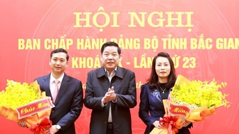 Bắc Giang có hai tân Phó Bí thư Tỉnh ủy