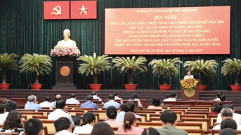 Hơn 78.700 cán bộ, đảng viên học tập Chuyên đề năm 2024 về học và làm theo Bác