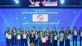 Tran Phu Electromechanical ស្ថិតក្នុងលំដាប់កំពូល 50 សហគ្រាសវៀតណាមក្នុងឆ្នាំ 2024