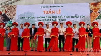 Khai mạc Tuần lễ nhãn và nông sản tiêu biểu tỉnh Hưng Yên năm 2024