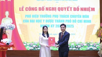 PGS-TS-BS Vương Thị Ngọc Lan làm Phó hiệu trưởng Trường ĐH Y dược TP.HCM