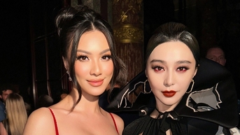 Á hậu Kim Duyên 'đọ sắc' Phạm Băng Băng ở Pháp