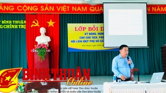Bồi dưỡng kỹ năng, nghiệp vụ cho cán bộ phụ nữ cơ sở