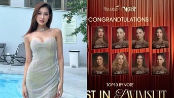 Võ Lê Quế Anh lọt Top 10 phần thi bikini nổi bật