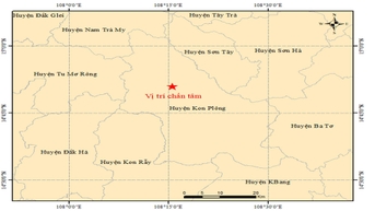 Kon Tum에서 12번 연속 지진 발생 |=> Bac Giang 신문에 게재됨