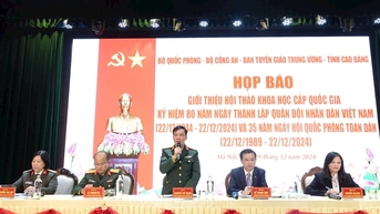 Ngày 14/12 diễn ra Hội thảo cấp quốc gia kỷ niệm 80 năm Ngày thành lập Quân đội nhân dân Việt Nam