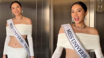 Kỳ Duyên khoe eo táo bạo, đọ sắc cùng dàn thí sinh Miss Universe 2024