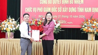 Sở Xây dựng Nam Định có tân Phó Giám đốc