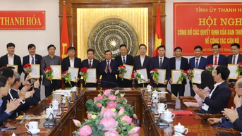 Thanh Hóa điều động, luân chuyển hàng loạt cán bộ