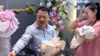 Phương Oanh khóc khi được Shark Bình mở tiệc chào đón về nhà