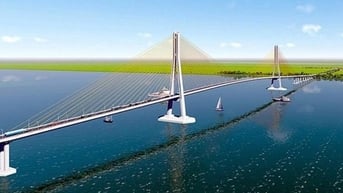 Bắt đầu xây cầu dây văng hơn 3.900 tỷ, lớn thứ 2 Việt Nam