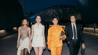 Hoa hậu Thanh Thủy, người mẫu nhí Bảo Hà trình diễn Seoul Fashion Week