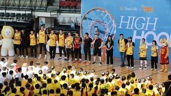 Sao bóng rổ VBA cùng 600 VĐV nhí khuấy động ngày hội bóng rổ High Hoop