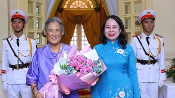 Phó Chủ tịch nước Võ Thị Ánh Xuân tiếp Công chúa Thái Lan Maha Chakri Sirindhorn