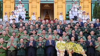 Trao quyết định thăng quân hàm Đại tướng, Thượng tướng cho lãnh đạo Công an, Quân đội