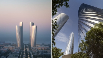 Cụm tháp cao nhất Qatar chống nóng nhờ phủ tấm nhôm