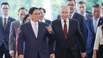 Một số hình ảnh Thủ tướng Phạm Minh Chính và Tổng thống Putin tại Văn phòng Chính phủ