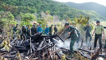 Côn Đảo diễn tập chữa cháy rừng