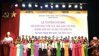 Ngành GD&ĐT quận Đống Đa tuyên dương các nhà giáo mẫu mực tiêu biểu