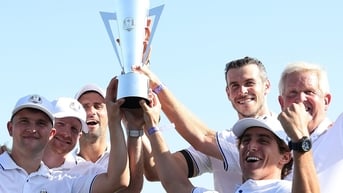 Djokovic và Bale thắng trận golf đồng đội