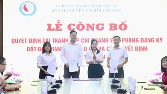 Tái thành lập Chi nhánh Văn phòng Đăng ký đất đai TP. Lào Cai
