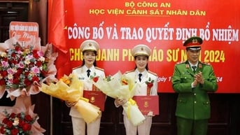 2 nữ giảng viên Học viện Cảnh sát Nhân dân nhận quyết định bổ nhiệm chức danh Phó Giáo sư