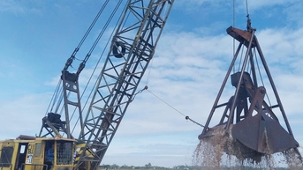 Bắt đầu khai thác mỏ cát phục vụ thi công tuyến Cao Lãnh