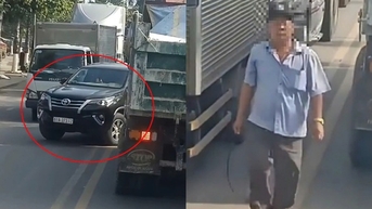 Người đàn ông ở Bình Dương chạy ô tô ngược chiều còn đe doạ đánh tài xế xe tải