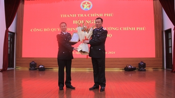 Trao Quyết định bổ nhiệm Phó Tổng Thanh tra Chính phủ Lê Tiến Đạt