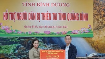 Bình Dương hỗ trợ Quảng Bình 5 tỷ đồng khắc phục hậu quả thiên tai