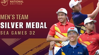 Các tài năng trẻ của golf Việt Nam tiếp tục mang về tấm HCB đồng đội lịch sử