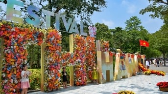 Không gian chụp hình độc đáo tại Festival Thu Hà Nội