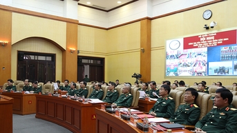 Thượng tướng Lê Huy Vịnh chủ trì Hội nghị công tác văn phòng toàn quân năm 2024