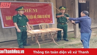 ប៉ុស្តិ៍​ការពារ​ព្រំដែន​ត្រឹង​លី បាន​ចល័ត​ប្រជាជន​ប្រគល់​កាំភ្លើង​ចំនួន ៥៤ ដើម​ប្រភេទ​ផ្សេងៗ។