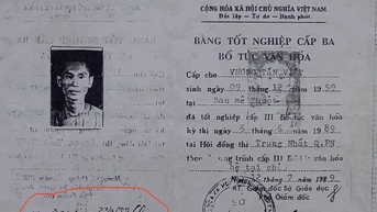 ឈ្មោះ​របស់​លោក Vuong Tan Viet មិន​ស្ថិត​ក្នុង​បញ្ជី​បេក្ខជន​ប្រឡង​សញ្ញាបត្រ​មធ្យមសិក្សា​ទុតិយភូមិ​បន្ថែម​ទេ។