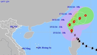 Bão Usagi tăng cấp đi vào Biển Đông trở thành cơn bão số 9