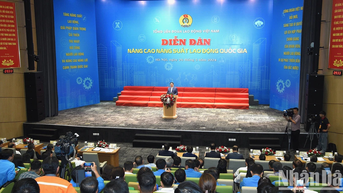 [Ảnh] Thủ tướng dự Diễn đàn nâng cao năng suất lao động quốc gia năm 2024
