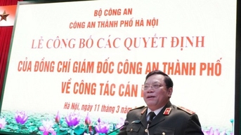 Công an Hà Nội điều động, bổ nhiệm nhiều lãnh đạo cấp phòng và huyện