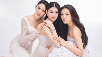3 Hoa khôi Ngoại thương lần hiếm hoi đọ sắc
