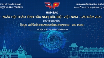 Họp báo Chương trình "Ngày hội thắm tình hữu nghị đặc biệt Việt Nam - Lào 2023" tại Thừa Thiên Huế